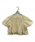 THE TOEザ・トゥー）の古着「Porto Puff Blouse thetoe」｜イエロー