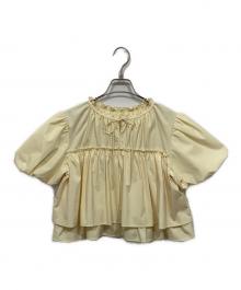 THE TOE（ザ・トゥー）の古着「Porto Puff Blouse thetoe」｜イエロー