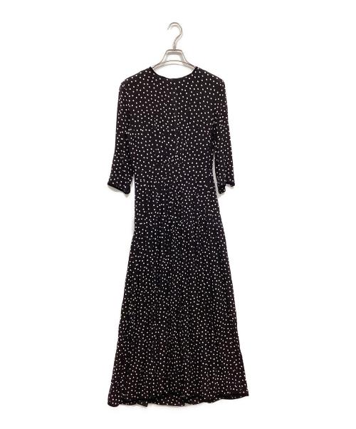 SINME（シンメ）SINME (シンメ) ドットロングワンピース ブラック サイズ:Sの古着・服飾アイテム