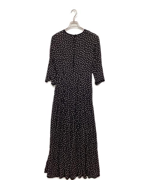 SINME（シンメ）SINME (シンメ) ドットロングワンピース ブラック サイズ:Sの古着・服飾アイテム