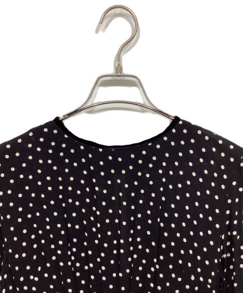 SINME（シンメ）SINME (シンメ) ドットロングワンピース ブラック サイズ:Sの古着・服飾アイテム