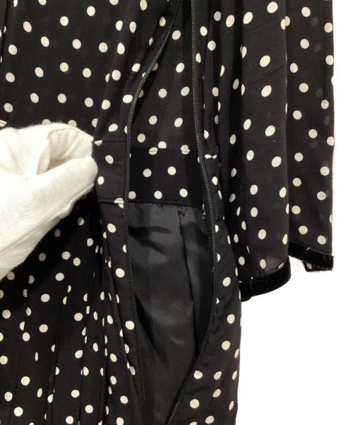 SINME（シンメ）SINME (シンメ) ドットロングワンピース ブラック サイズ:Sの古着・服飾アイテム