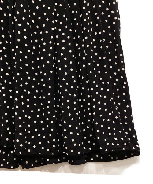 SINME（シンメ）SINME (シンメ) ドットロングワンピース ブラック サイズ:Sの古着・服飾アイテム