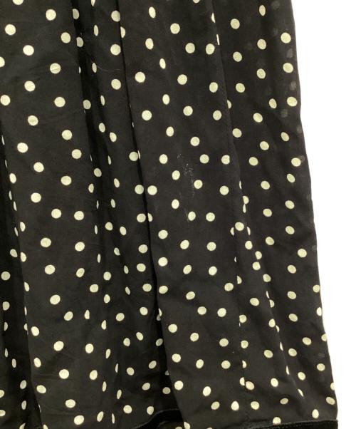 SINME（シンメ）SINME (シンメ) ドットロングワンピース ブラック サイズ:Sの古着・服飾アイテム