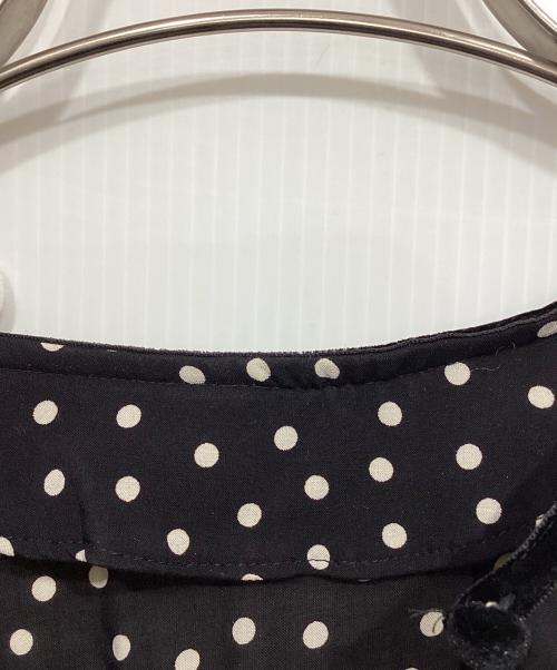 SINME（シンメ）SINME (シンメ) ドットロングワンピース ブラック サイズ:Sの古着・服飾アイテム