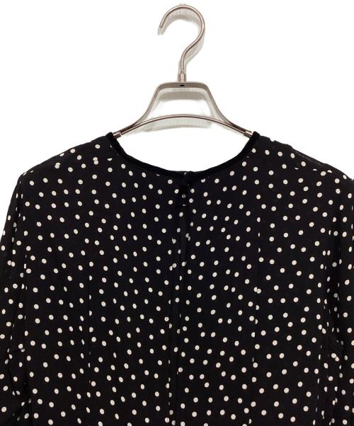 SINME（シンメ）SINME (シンメ) ドットロングワンピース ブラック サイズ:Sの古着・服飾アイテム