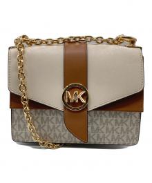 MICHAEL KORS（マイケルコース）の古着「チェーンショルダーバッグ」｜ベージュ