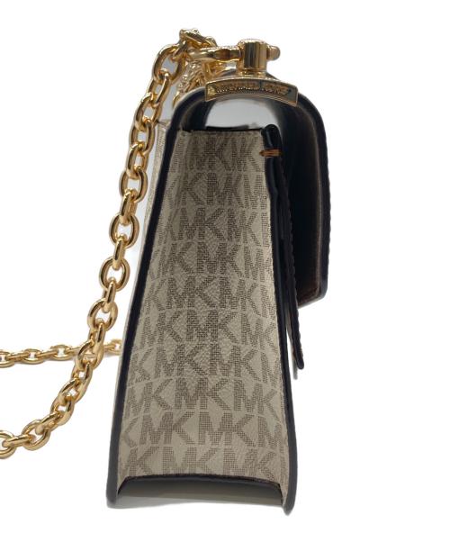 MICHAEL KORS（マイケルコース）MICHAEL KORS (マイケルコース) チェーンショルダーバッグ ベージュの古着・服飾アイテム
