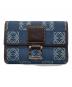 LOEWE（ロエベ）の古着「アナグラム3つ折り財布」｜ブルー