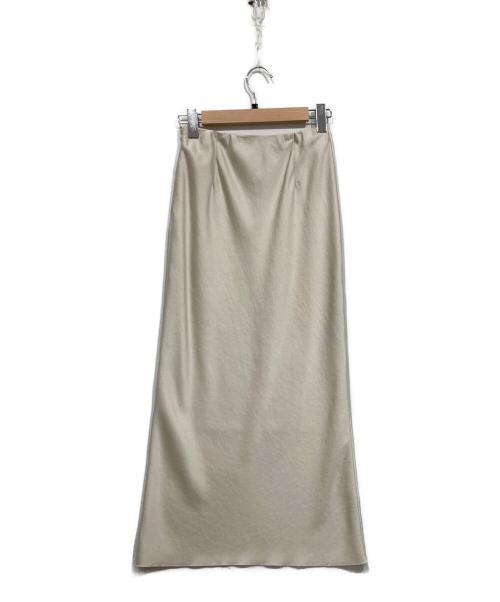 Plage（プラージュ）Plage (プラージュ) サテンスカート/ SATIN Fluid スカート ベージュ サイズ:36の古着・服飾アイテム