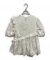 CECILIE BAHNSEN (セシリーバンセン) Carlotta Ruffled Cotton-Blend Poplin Top/ フリルブラウス ホワイト サイズ:UK8（S~Mサイズ相当）：23000円