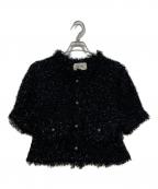 THE TOEザ・トゥー）の古着「SHORT SLEEVE TWEED JACKET」｜ブラック
