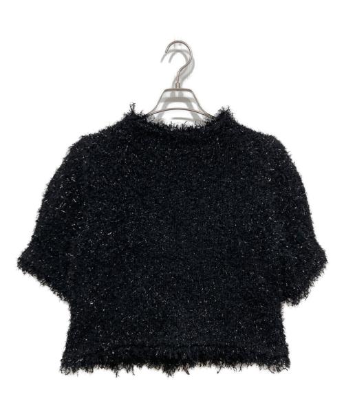 THE TOE（ザ・トゥー）THE TOE (ザ・トゥー) SHORT SLEEVE TWEED JACKET ブラック サイズ:Ｍの古着・服飾アイテム