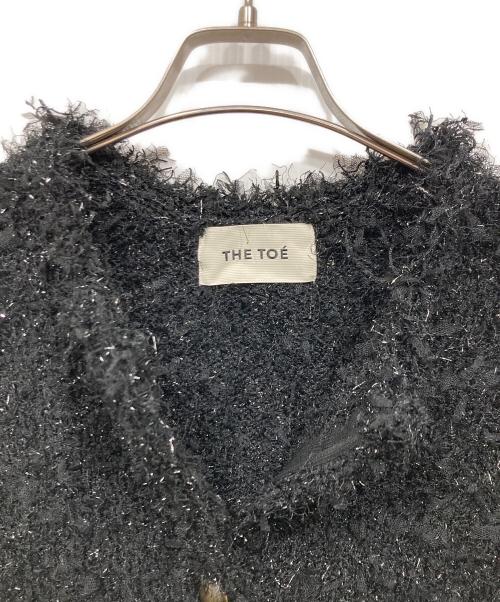 THE TOE（ザ・トゥー）THE TOE (ザ・トゥー) SHORT SLEEVE TWEED JACKET ブラック サイズ:Ｍの古着・服飾アイテム