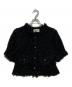 THE TOE（ザ・トゥー）の古着「SHORT SLEEVE TWEED JACKET」｜ブラック