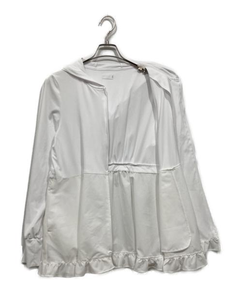 Sono（ソーノ）Sono (ソーノ) ティアードフレアチュニックフーディ ホワイト サイズ:1の古着・服飾アイテム