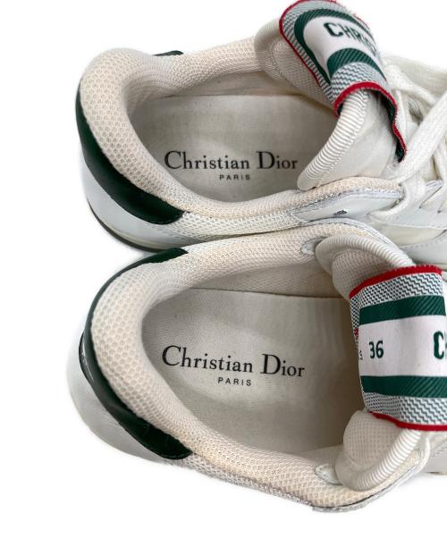 Christian Dior（クリスチャン ディオール）Christian Dior (クリスチャン ディオール) ローカットスニーカー/トラベル ホワイト サイズ:36の古着・服飾アイテム