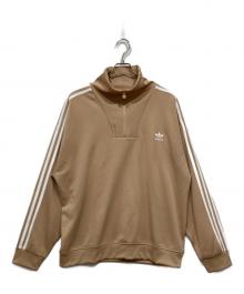 adidas（アディダス）の古着「ファンネルネックトラックトップ」｜ベージュ