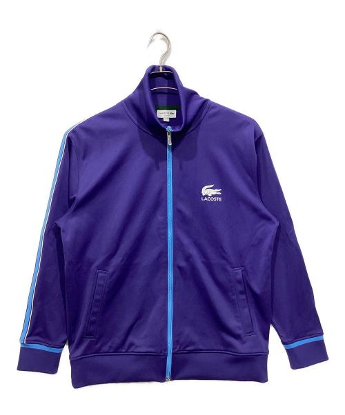 LACOSTE（ラコステ）LACOSTE (ラコステ) ショルダーラインスウェットトラックジャケット パープル サイズ:US Lの古着・服飾アイテム