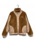 PUMA（プーマ）の古着「ボアスタンドジャケット」｜ブラウン