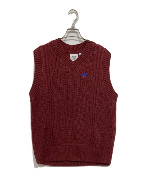 adidas（アディダス）adidas (アディダス) 70sニットベスト オレンジ サイズ:Ｓの古着・服飾アイテム