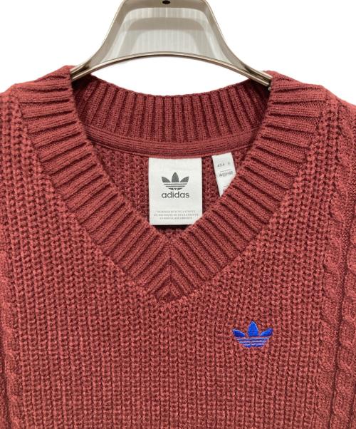 adidas（アディダス）adidas (アディダス) 70sニットベスト オレンジ サイズ:Ｓの古着・服飾アイテム
