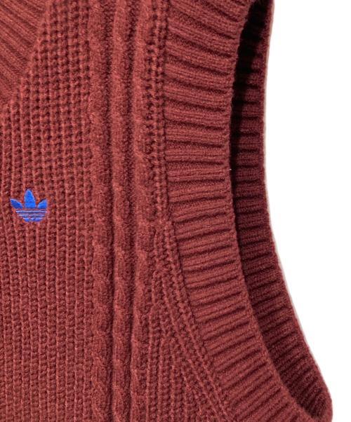 adidas（アディダス）adidas (アディダス) 70sニットベスト オレンジ サイズ:Ｓの古着・服飾アイテム