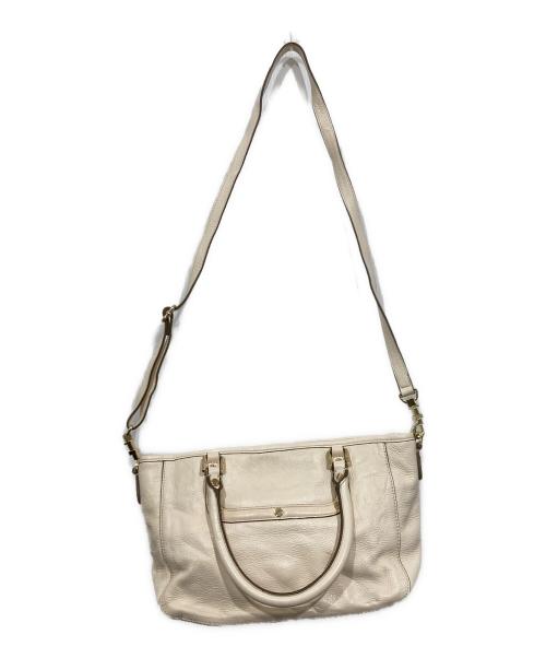 TORY BURCH（トリーバーチ）TORY BURCH (トリーバーチ) 2WAYバッグ アイボリーの古着・服飾アイテム