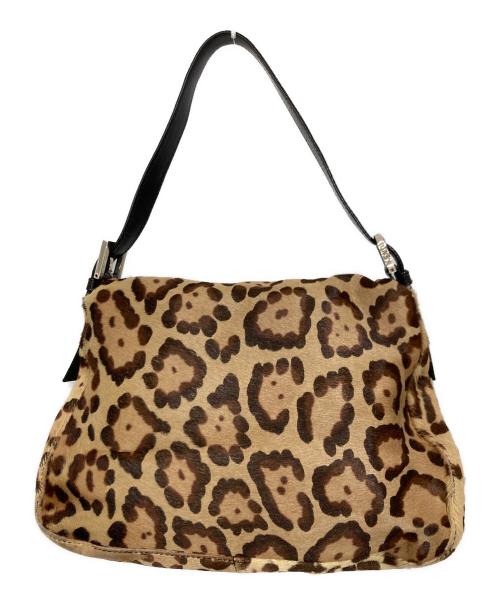 FENDI（フェンディ）FENDI (フェンディ) レオーパードハラコショルダーバッグ / マンマバケット ブラウンの古着・服飾アイテム