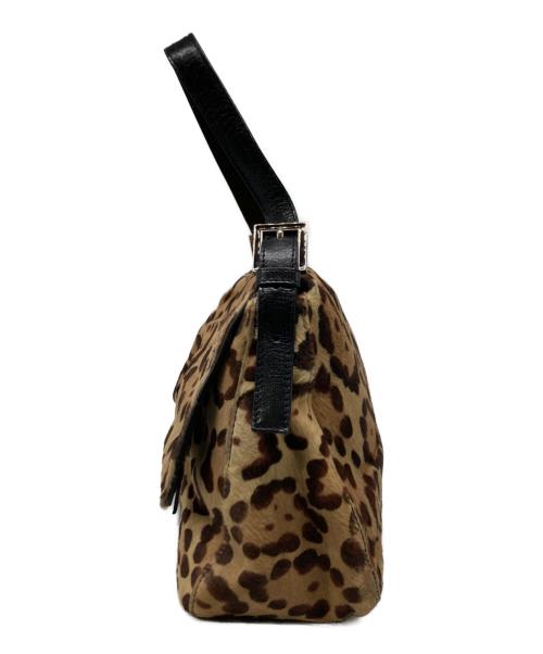 FENDI（フェンディ）FENDI (フェンディ) レオーパードハラコショルダーバッグ / マンマバケット ブラウンの古着・服飾アイテム