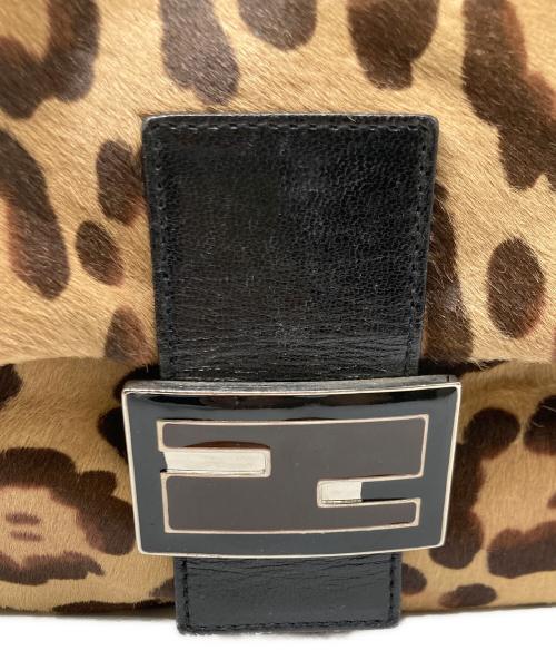 FENDI（フェンディ）FENDI (フェンディ) レオーパードハラコショルダーバッグ / マンマバケット ブラウンの古着・服飾アイテム