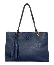 TORY BURCH（トリーバーチ）の古着「マックグロータッセルトートバッグ」｜ネイビー
