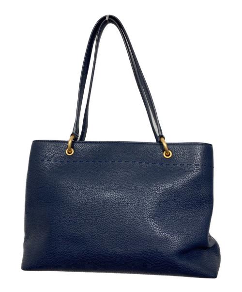 TORY BURCH（トリーバーチ）TORY BURCH (トリーバーチ) マックグロータッセルトートバッグ ネイビーの古着・服飾アイテム
