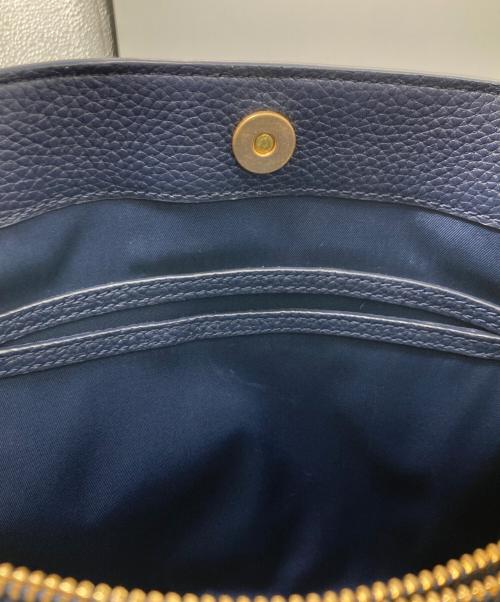 TORY BURCH（トリーバーチ）TORY BURCH (トリーバーチ) マックグロータッセルトートバッグ ネイビーの古着・服飾アイテム