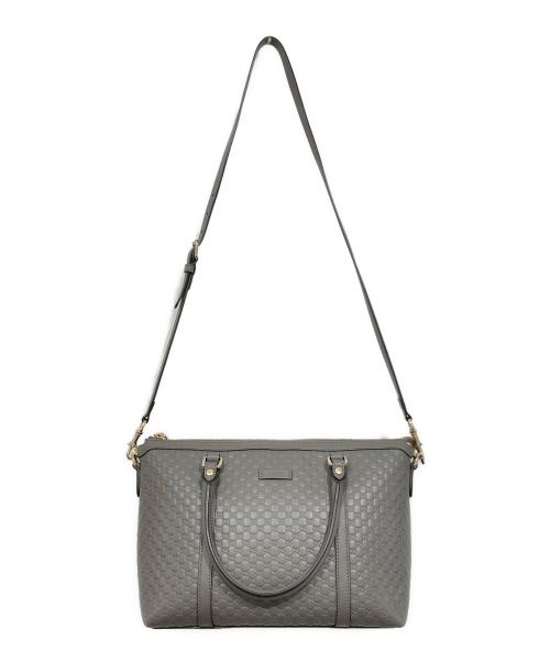 GUCCI（グッチ）GUCCI (グッチ) 2WAYショルダーバッグ/マイクロ グッチシマ ブラウンの古着・服飾アイテム
