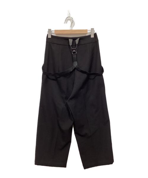 AKTE（アクテ）AKTE (アクテ) ストラップワイドパンツ ブラック サイズ:1の古着・服飾アイテム