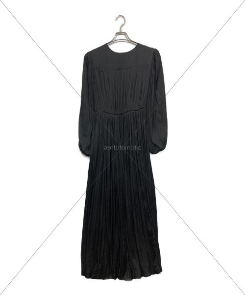 L'AUBE（ローブ）L'AUBE (ローブ) Flare pleats Dress ブラック サイズ:Ｍの古着・服飾アイテム