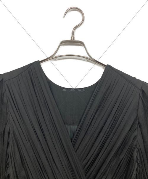 L'AUBE（ローブ）L'AUBE (ローブ) Flare pleats Dress ブラック サイズ:Ｍの古着・服飾アイテム