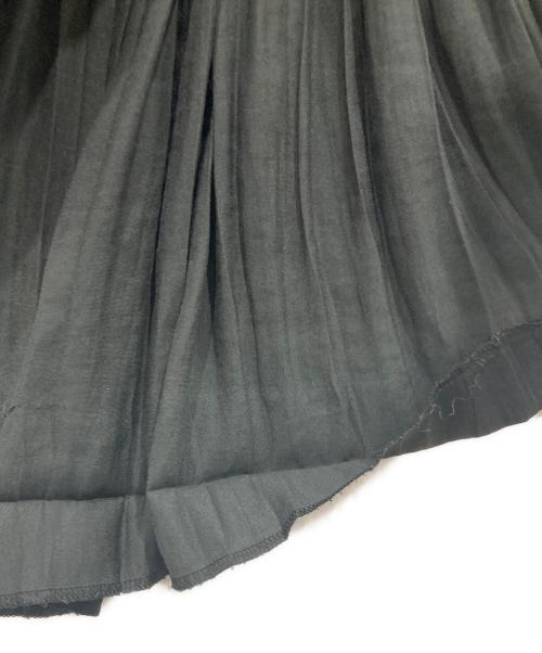 L'AUBE（ローブ）L'AUBE (ローブ) Flare pleats Dress ブラック サイズ:Ｍの古着・服飾アイテム