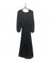 L'AUBE（ローブ）の古着「Flare pleats Dress」｜ブラック