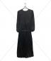 L'AUBE (ローブ) Flare pleats Dress ブラック サイズ:Ｍ：10000円