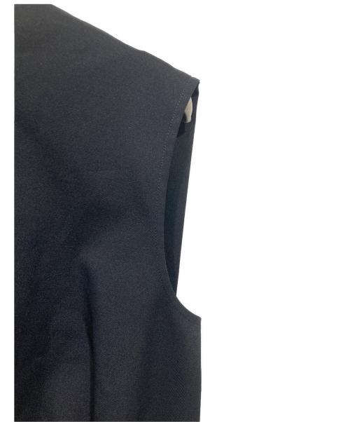 Noble（ノーブル）Noble (ノーブル) 【洗える】エステルツイルショートレングスブラウス ブラック サイズ:－の古着・服飾アイテム