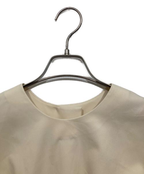 Noble（ノーブル）Noble (ノーブル) 【洗える】エステルツイルショートレングスブラウス ベージュ サイズ:FREEの古着・服飾アイテム