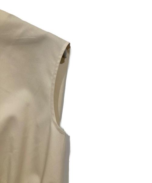 Noble（ノーブル）Noble (ノーブル) 【洗える】エステルツイルショートレングスブラウス ベージュ サイズ:FREEの古着・服飾アイテム