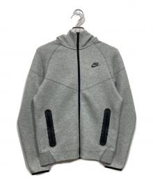 NIKE（ナイキ）の古着「TCH FLC FZ WR HOODIE/テック フリース WR フルジップ L/S フーディ」｜グレー
