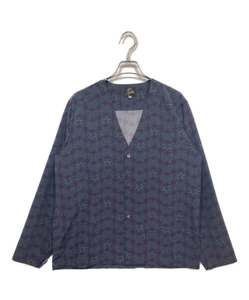 Needles（ニードルズ）Needles (ニードルズ) V Neck Shirt / Vネックシャツ パープル サイズ:XSの古着・服飾アイテム