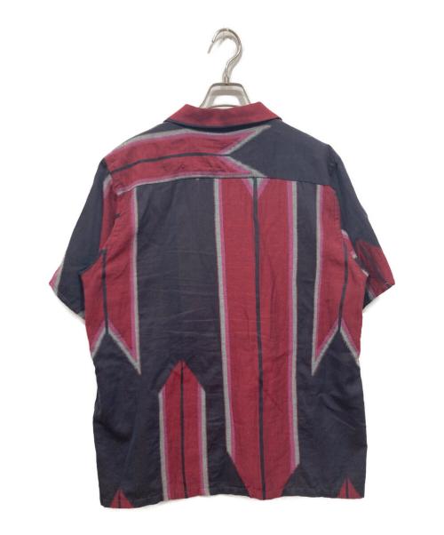 Needles（ニードルズ）Needles (ニードルズ) 半袖シャツ / One-UpShirt レッド×ネイビー サイズ:Ｍの古着・服飾アイテム