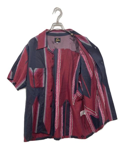 Needles（ニードルズ）Needles (ニードルズ) 半袖シャツ / One-UpShirt レッド×ネイビー サイズ:Ｍの古着・服飾アイテム
