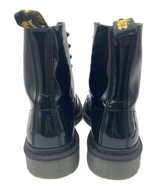 Dr.Martens（ドクターマーチン）Dr.Martens (ドクターマーチン) エナメル8ホールブーツ ブラック サイズ:UK4の古着・服飾アイテム