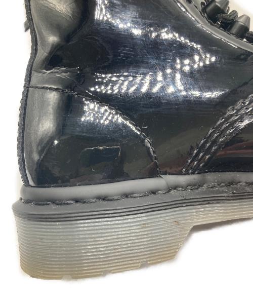 Dr.Martens（ドクターマーチン）Dr.Martens (ドクターマーチン) エナメル8ホールブーツ ブラック サイズ:UK4の古着・服飾アイテム
